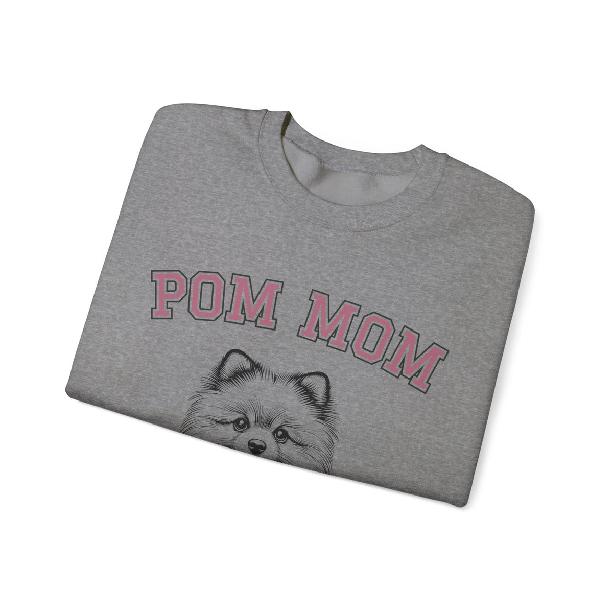 Pom Mom, Varsity – Gildan Heavy Blend | Trendy Women’s Soft Sweatshirt. Direct to Garment. Printed & Shipped in the USA. Unisex Sizes.