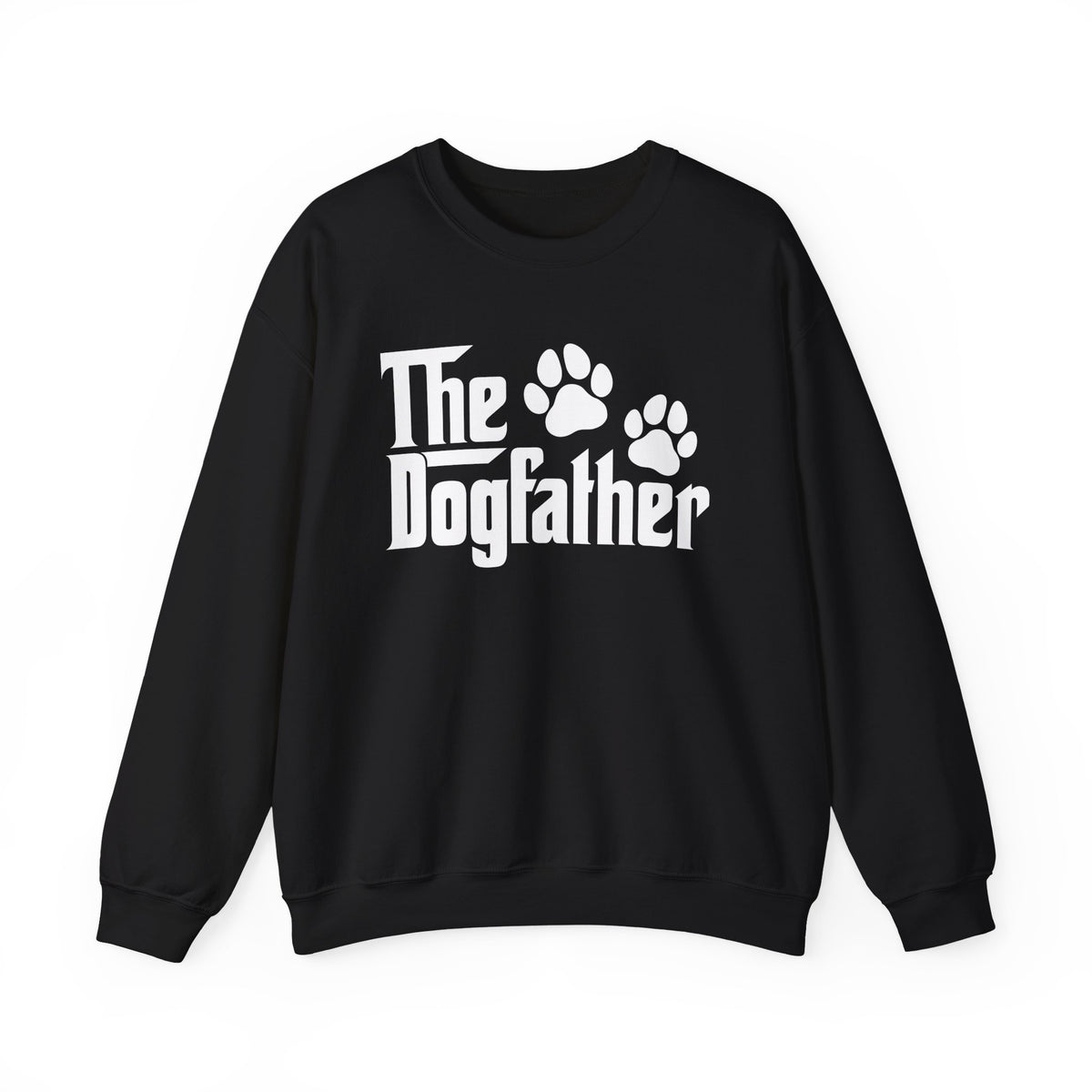 The DogFather – Gildan Heavy Blend | Trendy Men's Soft Sweatshirt. Direct to Garment. Printed & Shipped in the USA. Unisex Sizes.