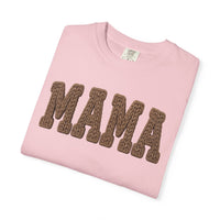 Mama, Faux Knit - Comfort Colors | Trendy Women's T-Shirt. Direct to Garment. Printed & Shipped in the USA. Unisex Sizes.