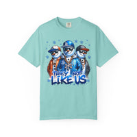 They Not Like Us Snowman - Comfort Colors | Trendy Men's and Women's T-Shirt. Direct to Garment. Printed & Shipped in the USA. Unisex Sizes.