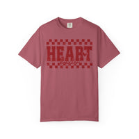 Heart Breaker, Red Checkered Distressed - Comfort Colors | Trendy Women's T-Shirt. Direct to Garment. Printed & Shipped in the USA. Unisex Sizes.