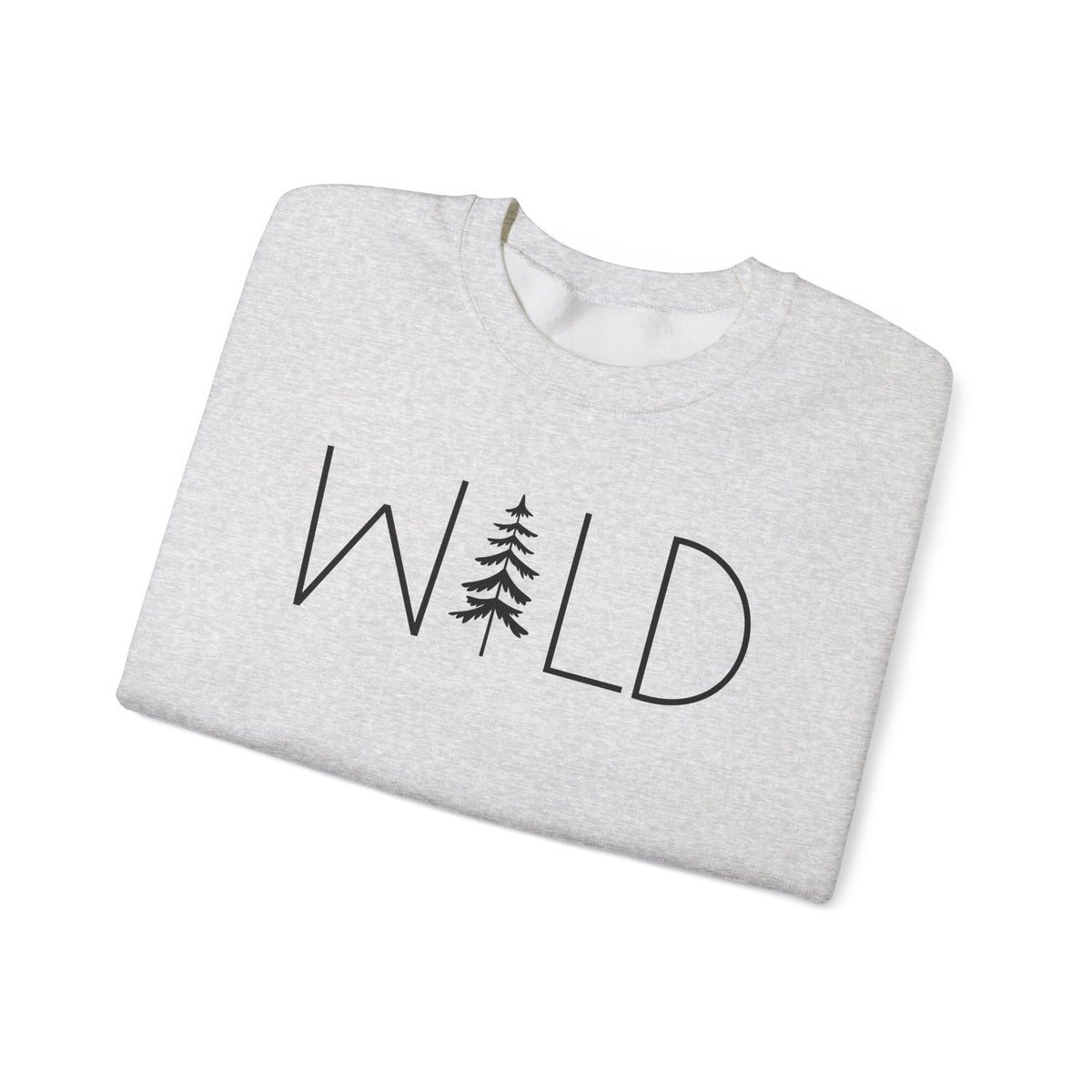 Wild Graphic, Nature, Pine Tree, Adventure – Gildan Heavy Blend | Trendy Women’s and Men's Soft Sweatshirt. Direct to Garment. Printed & Shipped in the USA. Unisex Sizes.