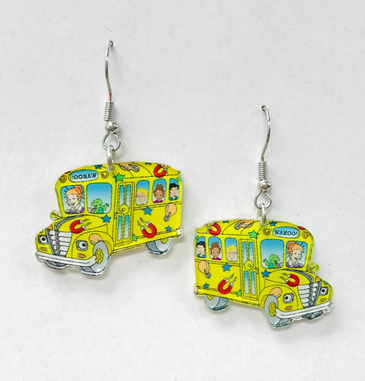 School Bus - Acrylic Earrings