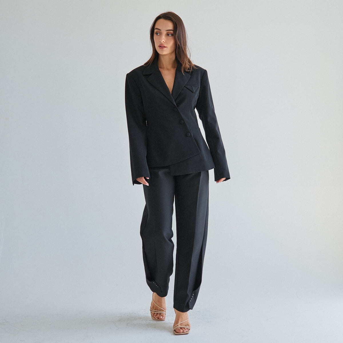 The Manhattan (Black) Barrel Pants