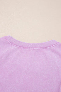 Mineral Wash (Orchid) Sleeveless Top with Chest Pocket