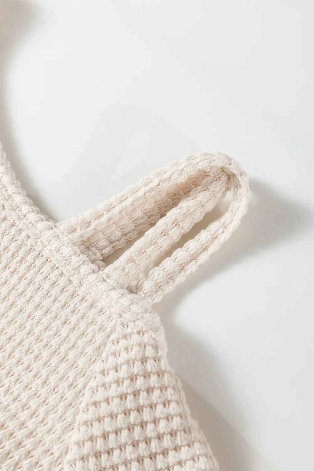 Ivory Textured Knit Off-The-Shoulder Long Sleeve Top