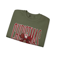 Christmas Season Leopard Tree Distressed – Gildan Heavy Blend | Trendy Women’s Soft Sweatshirt. Direct to Garment. Printed & Shipped in the USA. Unisex Sizes.