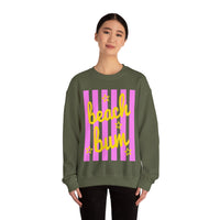 Beach Bum – Gildan Heavy Blend | Trendy Men's & Women’s Soft Sweatshirt. Direct to Garment. Printed & Shipped in the USA. Unisex Sizes.