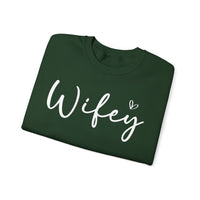 Wifey – Gildan Heavy Blend | Trendy Women’s Soft Sweatshirt. Direct to Garment. Printed & Shipped in the USA. Unisex Sizes.