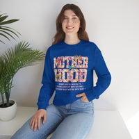Motherhood – Gildan Heavy Blend | Trendy Women’s Soft Sweatshirt. Direct to Garment. Printed & Shipped in the USA. Unisex Sizes.