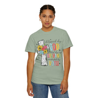 Blessed by God, Spoiled by Husband, Protect by Both - Comfort Colors | Trendy Women's T-Shirt. Direct to Garment. Printed & Shipped in the USA. Unisex Sizes.
