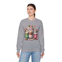 Hot Chocolate Mugs Christmas Hot Cocoa – Gildan Heavy Blend | Trendy Women’s Soft Sweatshirt. Direct to Garment. Printed & Shipped in the USA. Unisex Sizes.