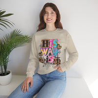 His Way Is Better, Patchwork – Gildan Heavy Blend | Trendy Women’s Soft Sweatshirt. Direct to Garment. Printed & Shipped in the USA. Unisex Sizes.