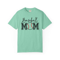 Baseball Mom - Comfort Colors | Trendy Women's T-Shirt. Direct to Garment. Printed & Shipped in the USA. Unisex Sizes.