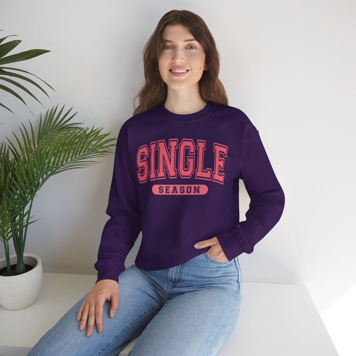 Single Season - Varsity – Gildan Heavy Blend | Trendy Women’s Soft Sweatshirt. Direct to Garment. Printed & Shipped in the USA. Unisex Sizes.