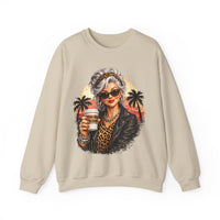 Too Old To Care, Fashionista Grandma – Gildan Heavy Blend | Trendy Women’s Soft Sweatshirt. Direct to Garment. Printed & Shipped in the USA. Unisex Sizes.