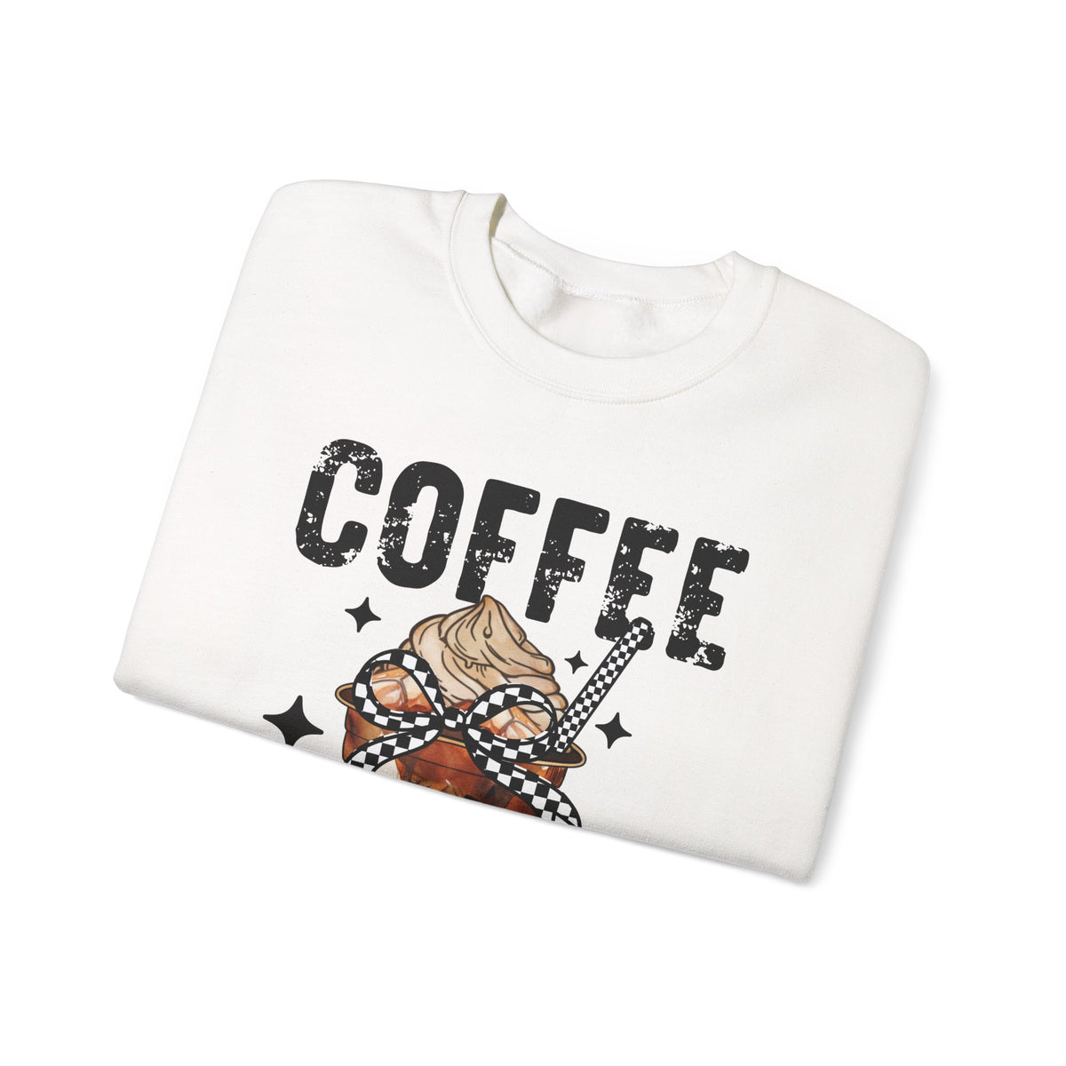 Coffee Changes Everything, Iced Coffee, Coffee Lovers – Gildan Heavy Blend | Trendy Women’s Soft Sweatshirt. Direct to Garment. Printed & Shipped in the USA. Unisex Sizes.