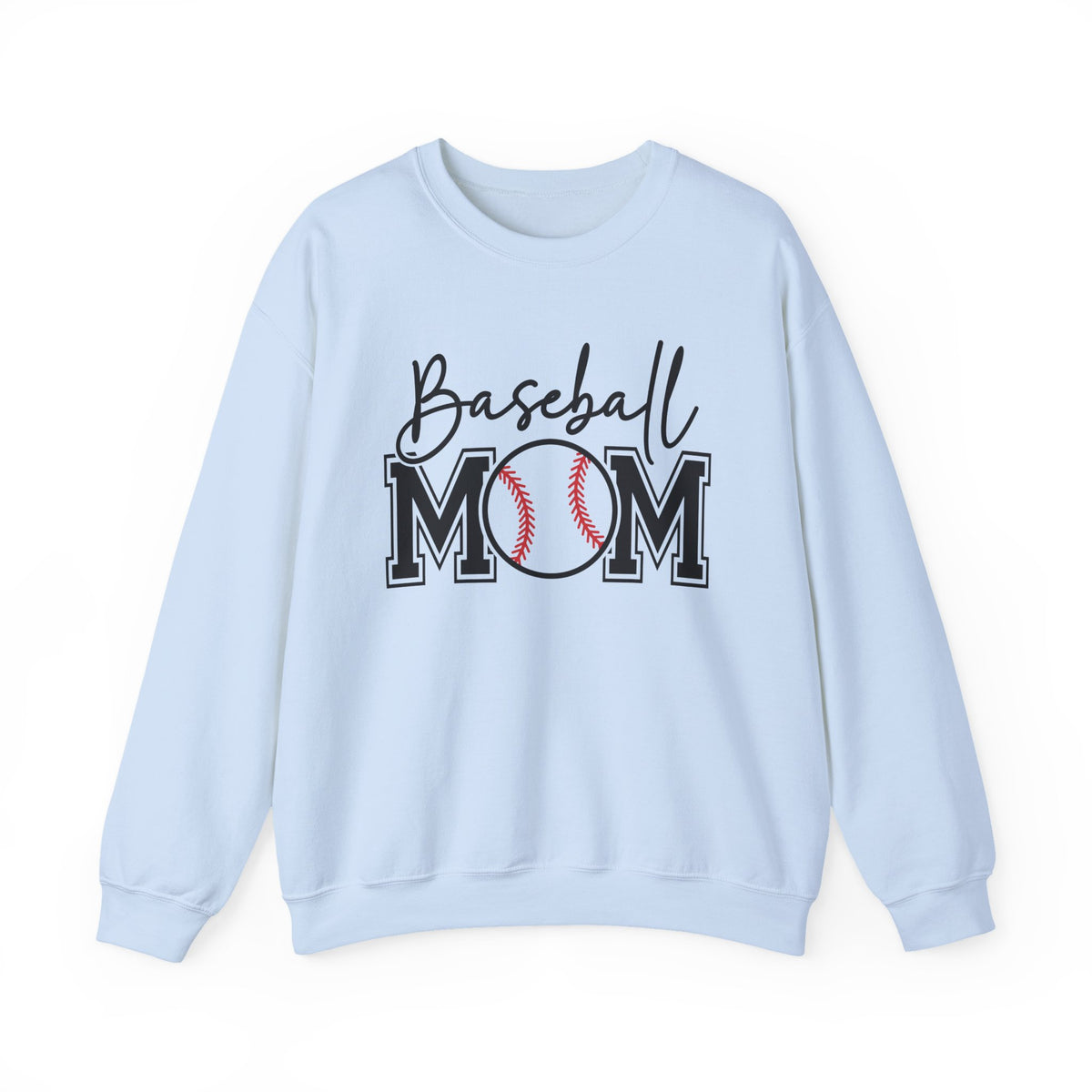 Baseball Mom – Gildan Heavy Blend | Trendy Women’s Soft Sweatshirt. Direct to Garment. Printed & Shipped in the USA. Unisex Sizes.