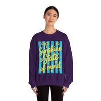 Sunshine State of Mind – Gildan Heavy Blend | Trendy Women’s Soft Sweatshirt. Direct to Garment. Printed & Shipped in the USA. Unisex Sizes.