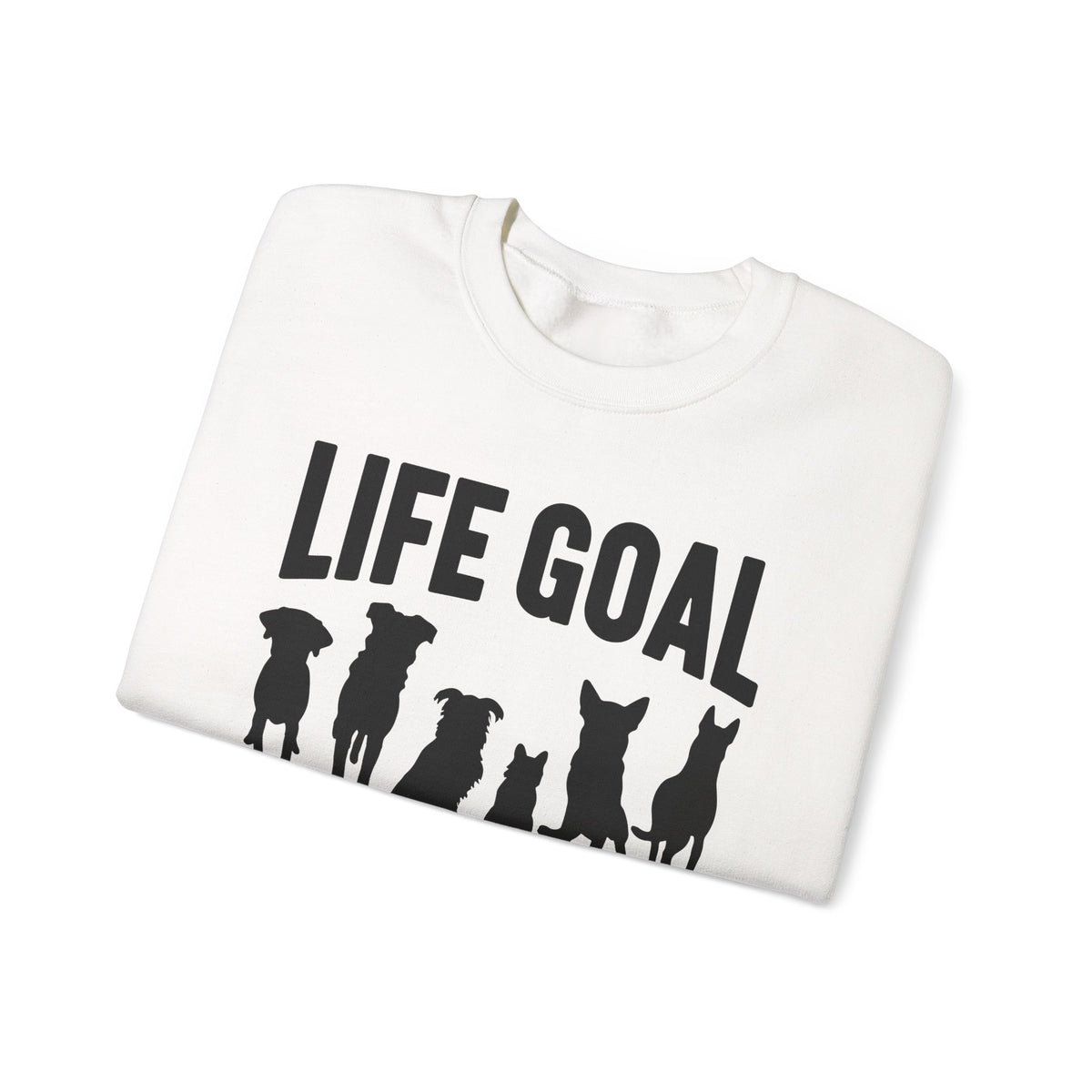Life Goal Rescue All The Dogs – Gildan Heavy Blend | Trendy Men's and Women’s Soft Sweatshirt. Direct to Garment. Printed & Shipped in the USA. Unisex Sizes.