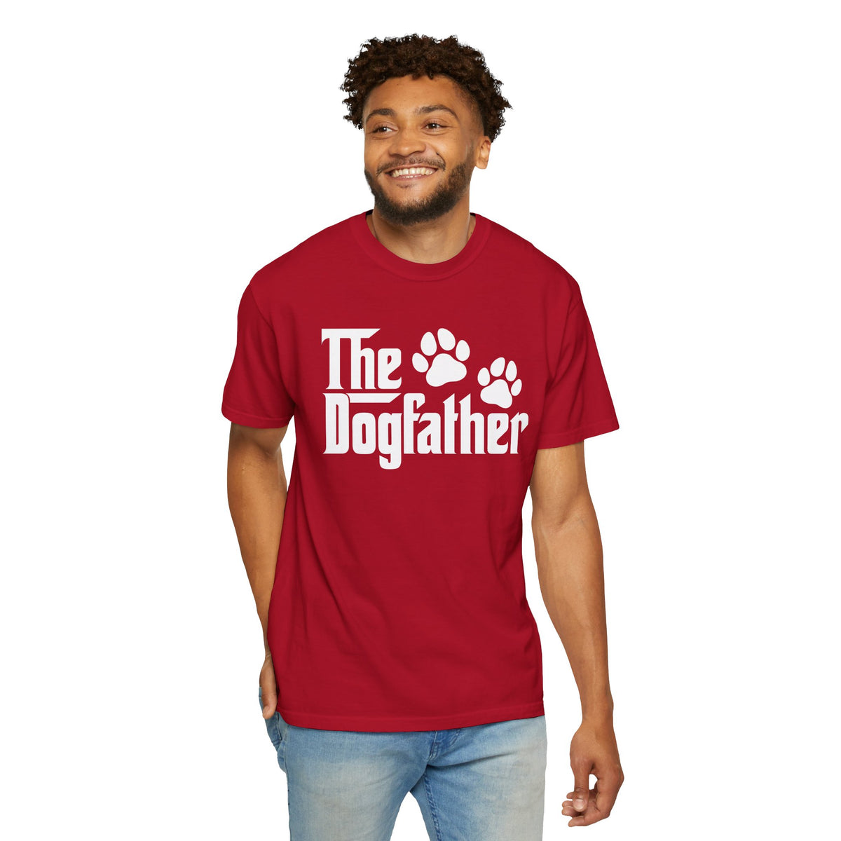 The DogFather - Comfort Colors | Trendy Men's T-Shirt. Direct to Garment. Printed & Shipped in the USA. Unisex Sizes.