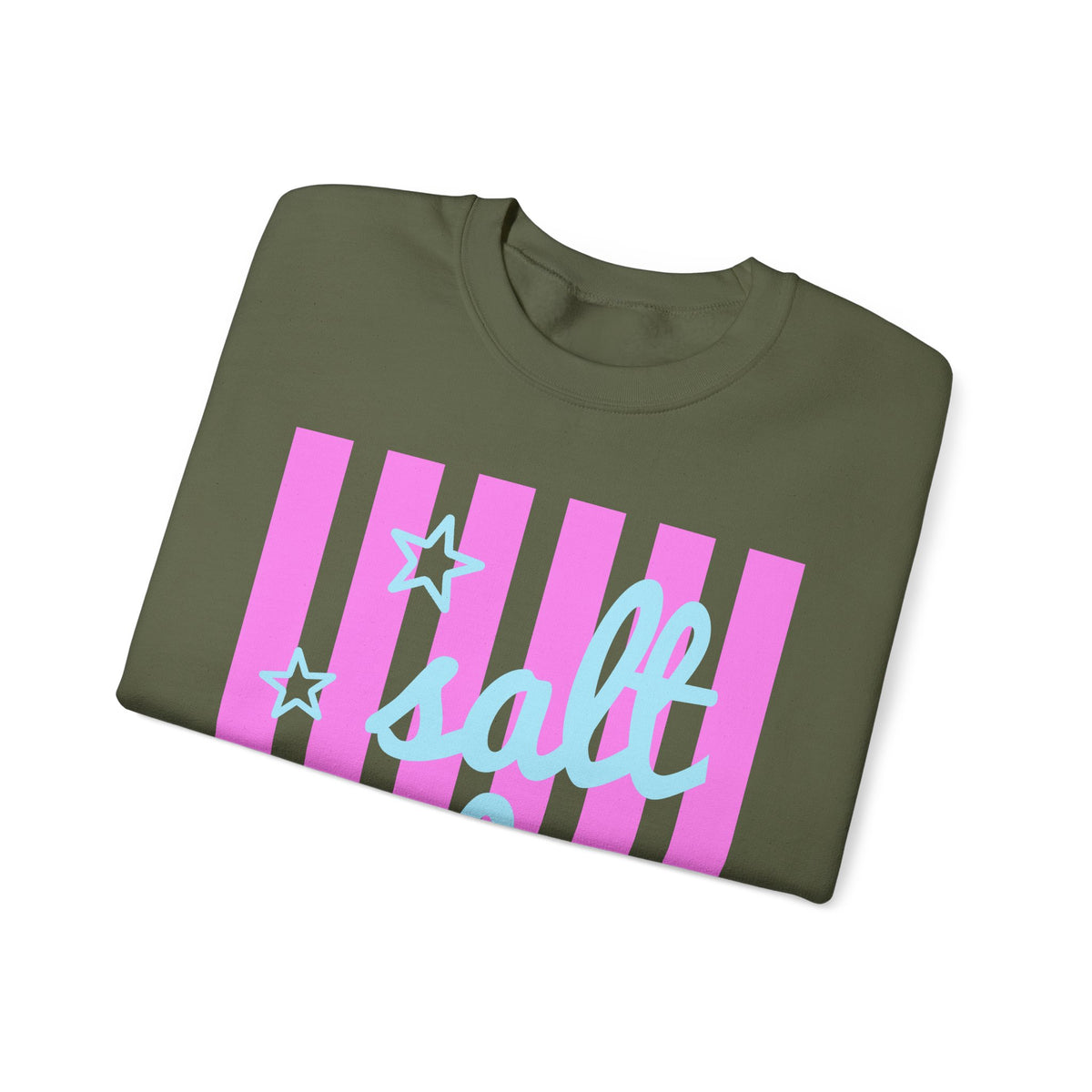 Salt Babe – Gildan Heavy Blend | Trendy Women’s Soft Sweatshirt. Direct to Garment. Printed & Shipped in the USA. Unisex Sizes.