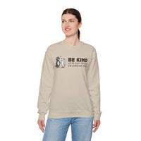 Be Kind. We're Just Trying To Survive Too. Possum. Raccoon. *This Shirt Saves Lives* – Gildan Heavy Blend | Trendy Men's and Women's Soft Sweatshirt. Direct to Garment. Printed & Shipped in the USA. Unisex Sizes.