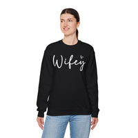 Wifey – Gildan Heavy Blend | Trendy Women’s Soft Sweatshirt. Direct to Garment. Printed & Shipped in the USA. Unisex Sizes.