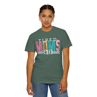 Tired Moms Club Pastel - Comfort Colors | Trendy Women's T-Shirt. Direct to Garment. Printed & Shipped in the USA. Unisex Sizes.