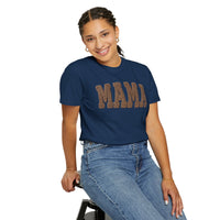 Mama, Faux Knit - Comfort Colors | Trendy Women's T-Shirt. Direct to Garment. Printed & Shipped in the USA. Unisex Sizes.