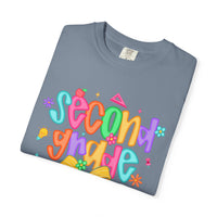Coquette Second Grade Pencil Bow - Comfort Colors | Trendy Women's T-Shirt. Direct to Garment. Printed & Shipped in the USA. Unisex Sizes.