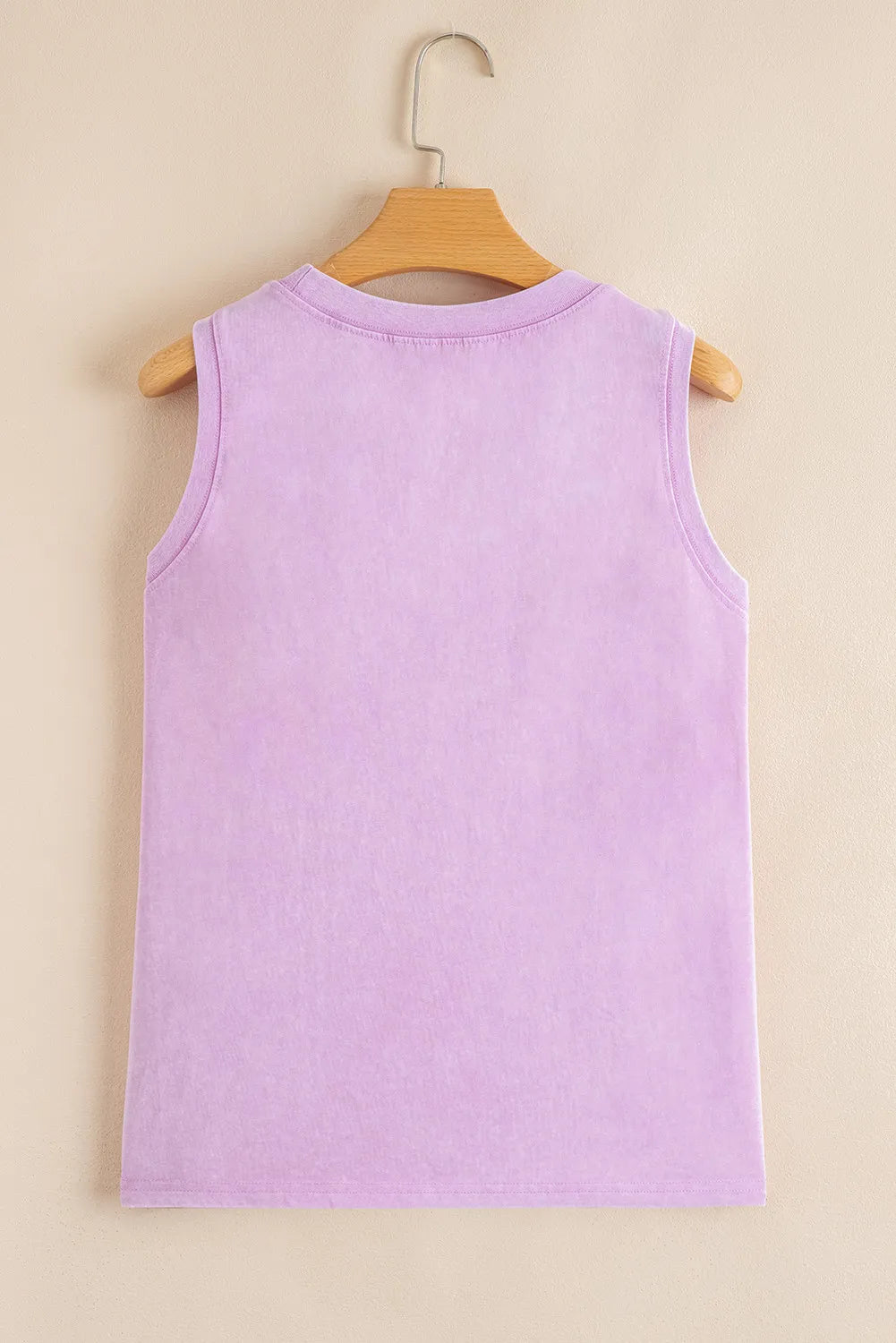 Mineral Wash (Orchid) Sleeveless Top with Chest Pocket