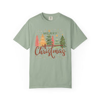 Merry ChrisTmas - Christian Faith - Comfort Colors | Trendy Women's T-Shirt. Direct to Garment. Printed & Shipped in the USA. Unisex Sizes.