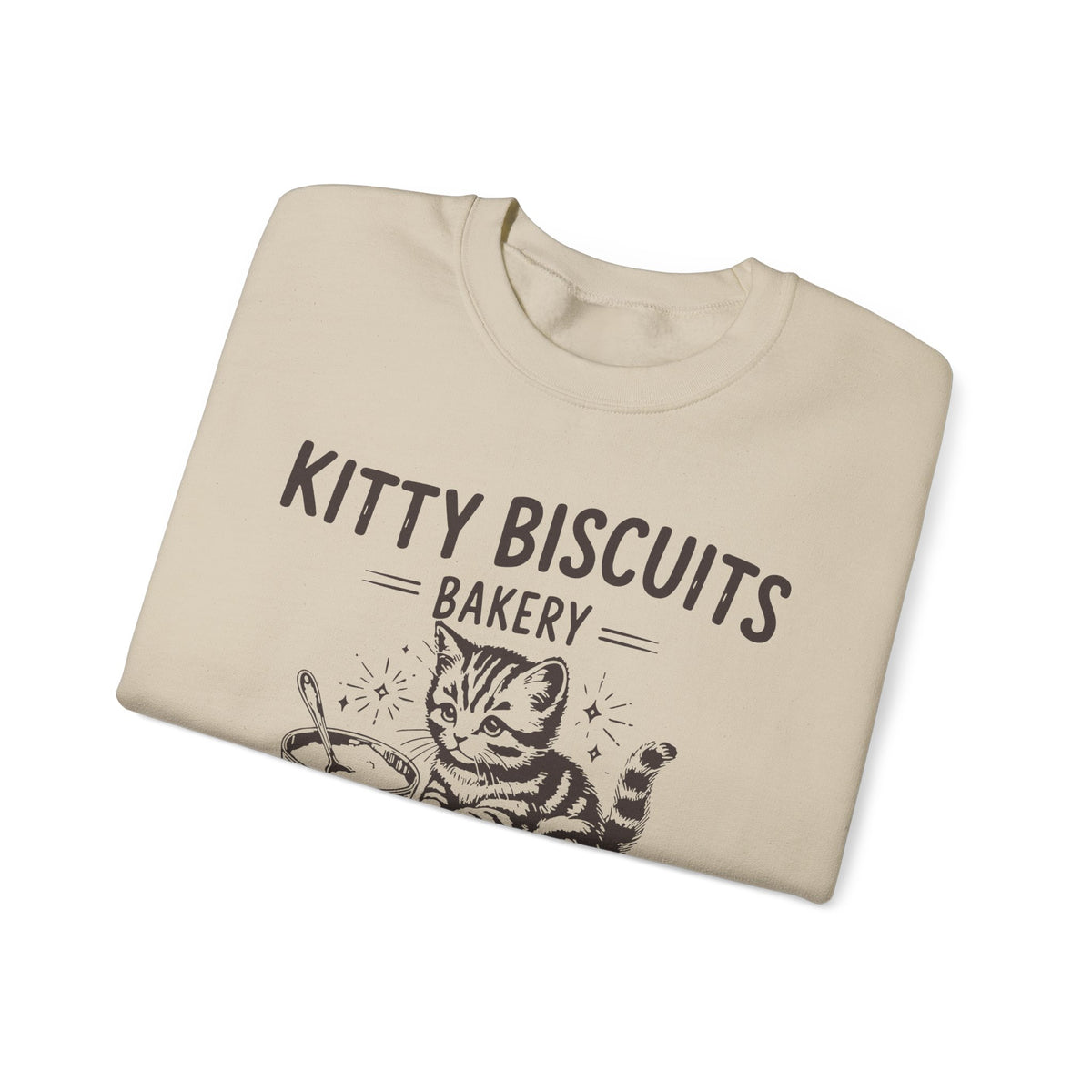 Kitty Biscuits Bakery – Gildan Heavy Blend | Trendy Women’s and Men's Soft Sweatshirt. Direct to Garment. Printed & Shipped in the USA. Unisex Sizes.