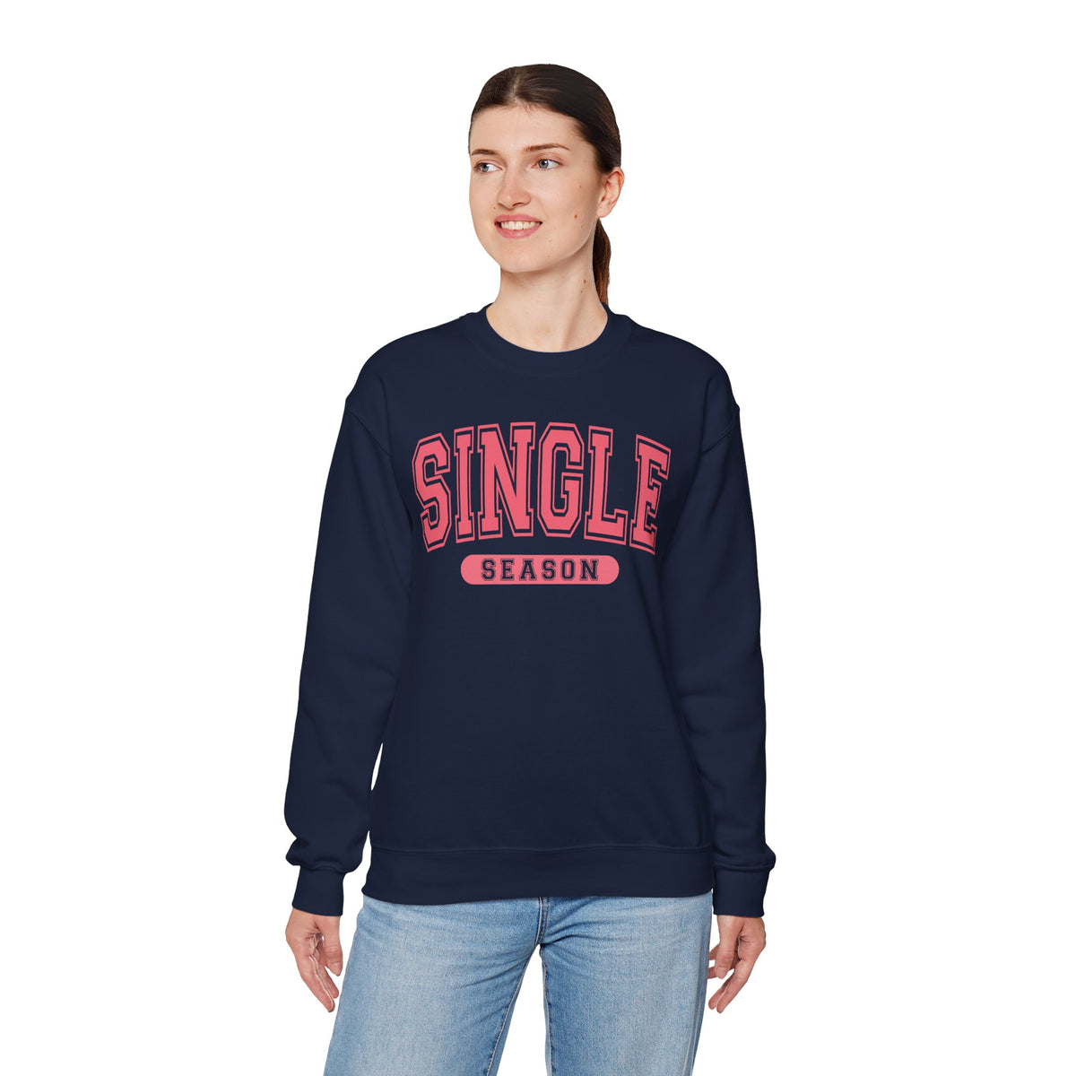 Single Season - Varsity – Gildan Heavy Blend | Trendy Women’s Soft Sweatshirt. Direct to Garment. Printed & Shipped in the USA. Unisex Sizes.
