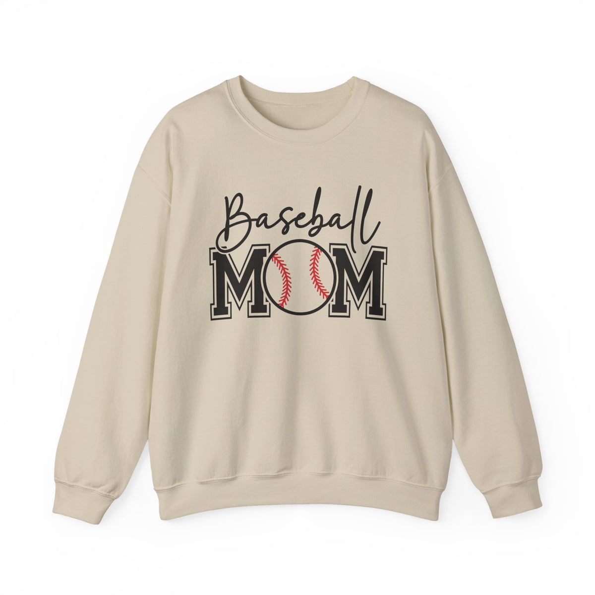 Baseball Mom – Gildan Heavy Blend | Trendy Women’s Soft Sweatshirt. Direct to Garment. Printed & Shipped in the USA. Unisex Sizes.