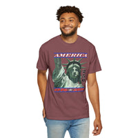 America's 250th Birthday, Statue of Liberty - Comfort Colors | Trendy Men's and Women's T-Shirt. Direct to Garment. Printed & Shipped in the USA. Unisex Sizes.