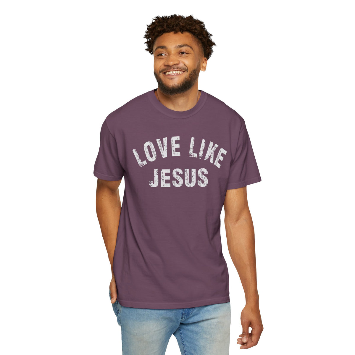 Love Like Jesus - Comfort Colors | Trendy Men's and Women's T-Shirt. Direct to Garment. Printed & Shipped in the USA. Unisex Sizes.