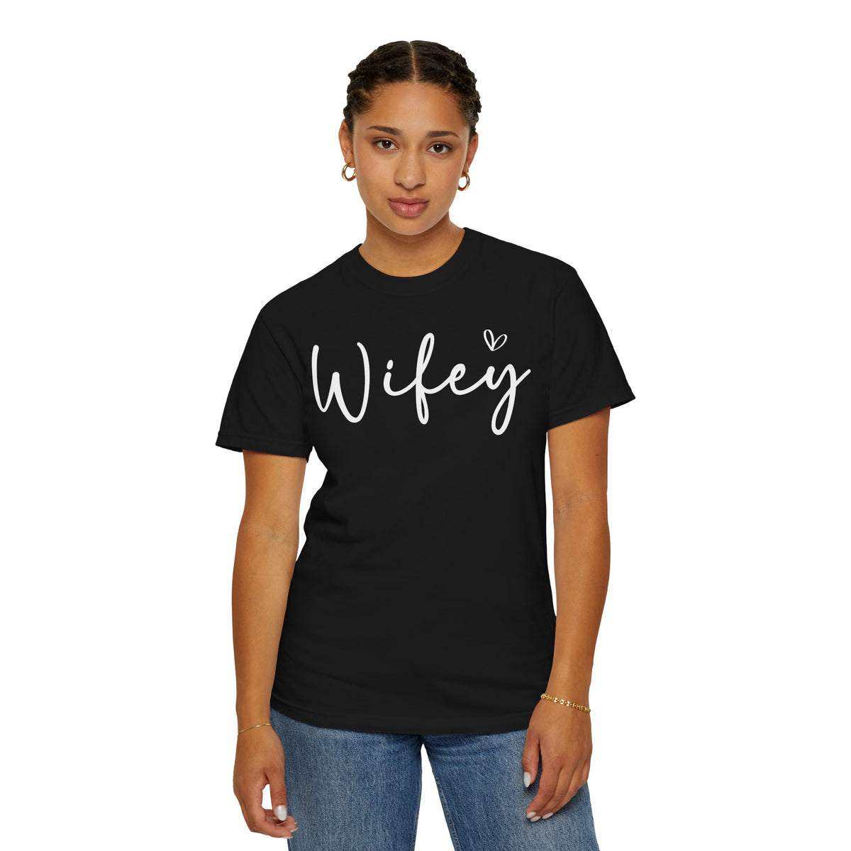 Wifey - Comfort Colors | Trendy Women's T-Shirt. Direct to Garment. Printed & Shipped in the USA. Unisex Sizes.