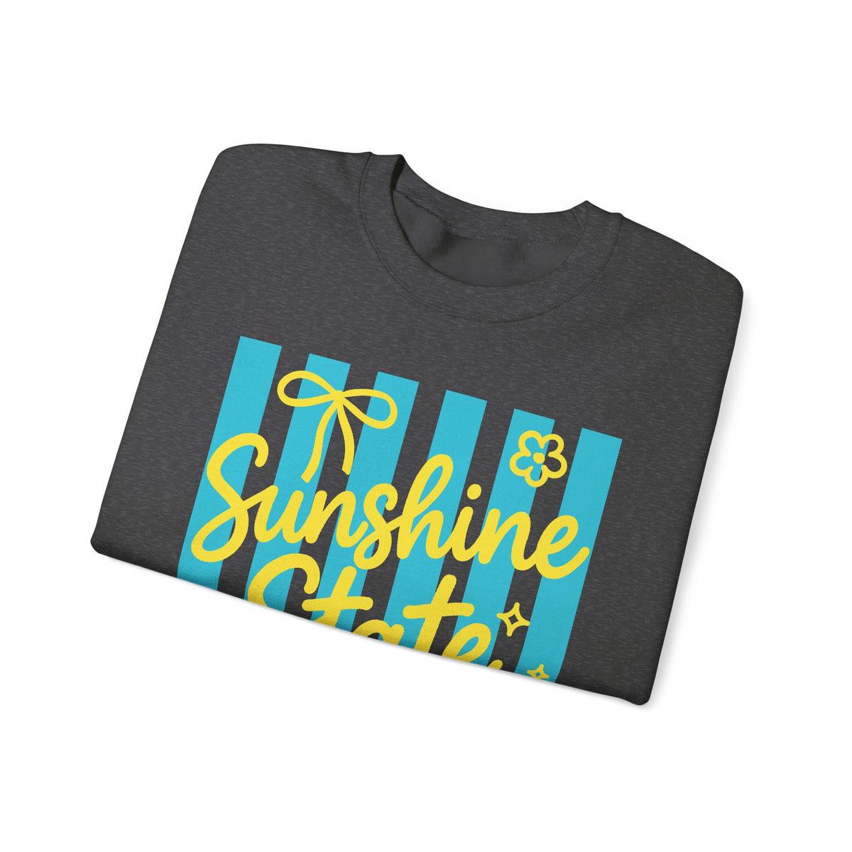 Sunshine State of Mind – Gildan Heavy Blend | Trendy Women’s Soft Sweatshirt. Direct to Garment. Printed & Shipped in the USA. Unisex Sizes.