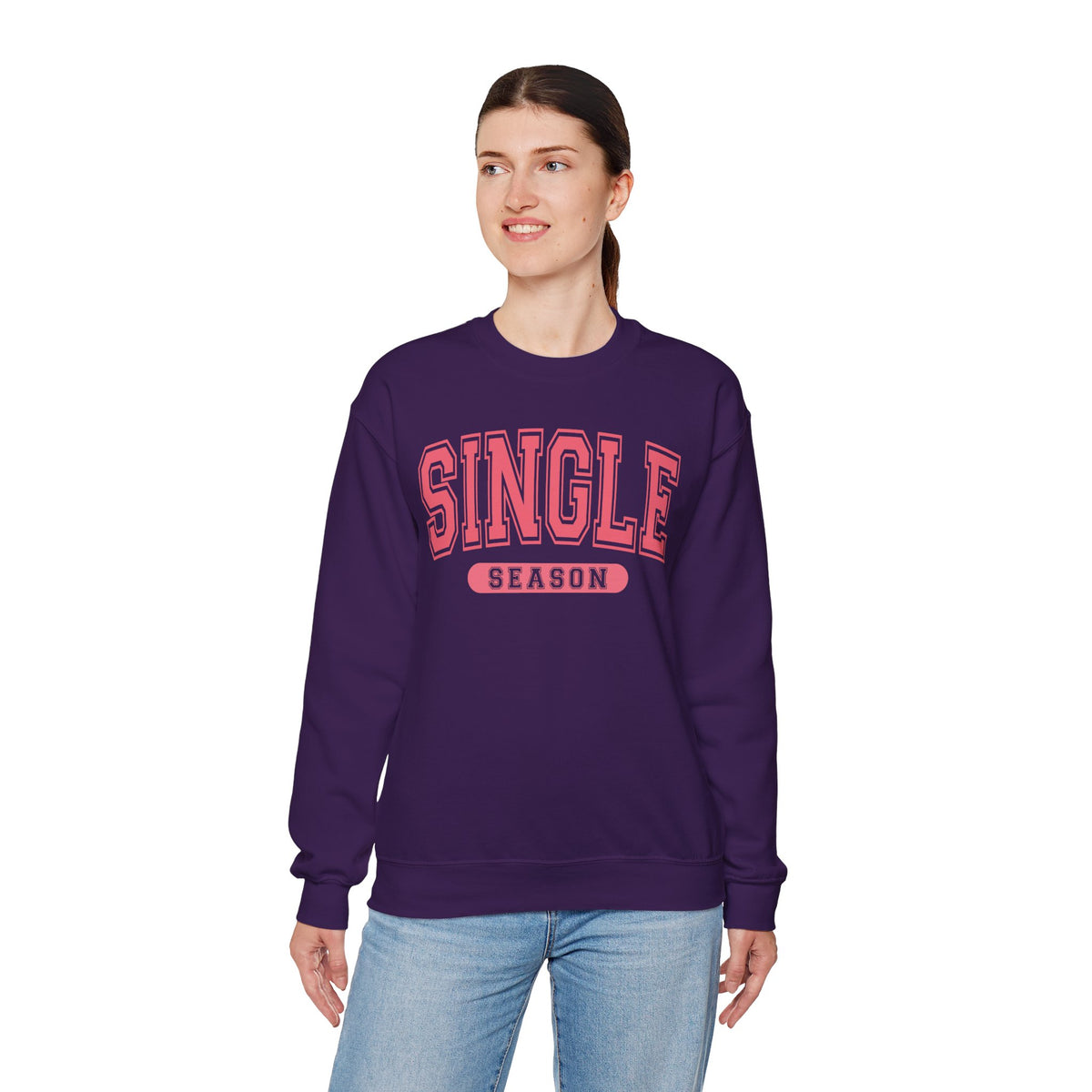 Single Season - Varsity – Gildan Heavy Blend | Trendy Women’s Soft Sweatshirt. Direct to Garment. Printed & Shipped in the USA. Unisex Sizes.