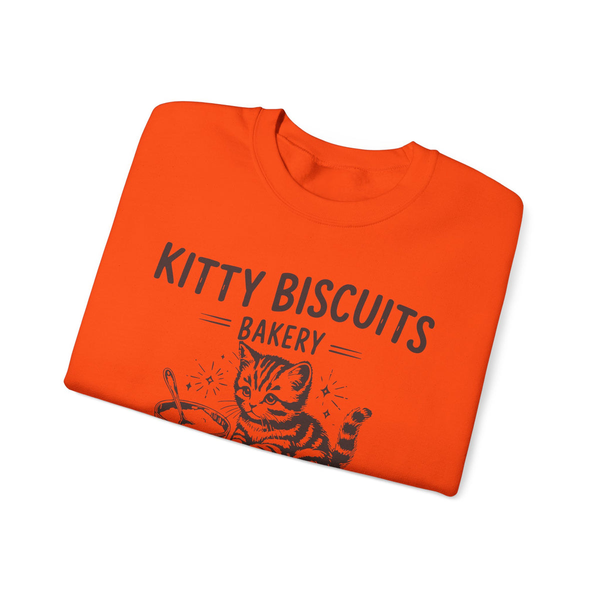 Kitty Biscuits Bakery – Gildan Heavy Blend | Trendy Women’s and Men's Soft Sweatshirt. Direct to Garment. Printed & Shipped in the USA. Unisex Sizes.