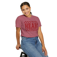 Heart Breaker, Red Checkered Distressed - Comfort Colors | Trendy Women's T-Shirt. Direct to Garment. Printed & Shipped in the USA. Unisex Sizes.