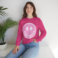 Glitter Smiley – Gildan Heavy Blend | Trendy Women’s Soft Sweatshirt. Direct to Garment. Printed & Shipped in the USA. Unisex Sizes.