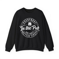 Everybody In The Pub Gettin' Tipsy – Gildan Heavy Blend | Trendy Women’s and Men's Soft Sweatshirt. Direct to Garment. Printed & Shipped in the USA. Unisex Sizes.