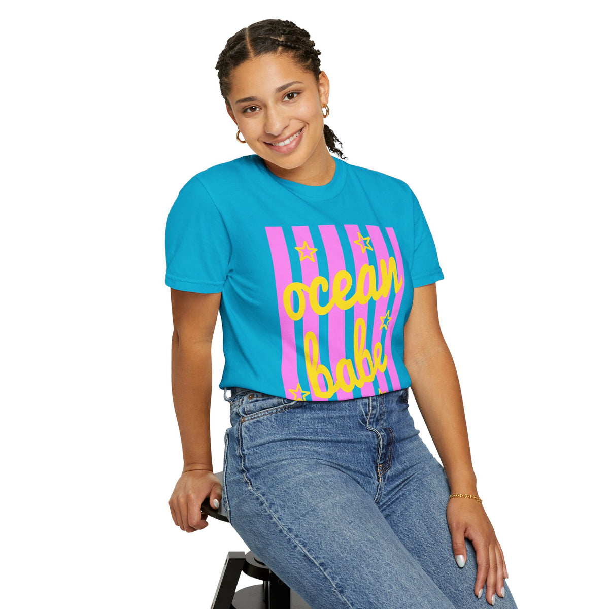 Ocean Babe - Comfort Colors | Trendy Women's T-Shirt. Direct to Garment. Printed & Shipped in the USA. Unisex Sizes.