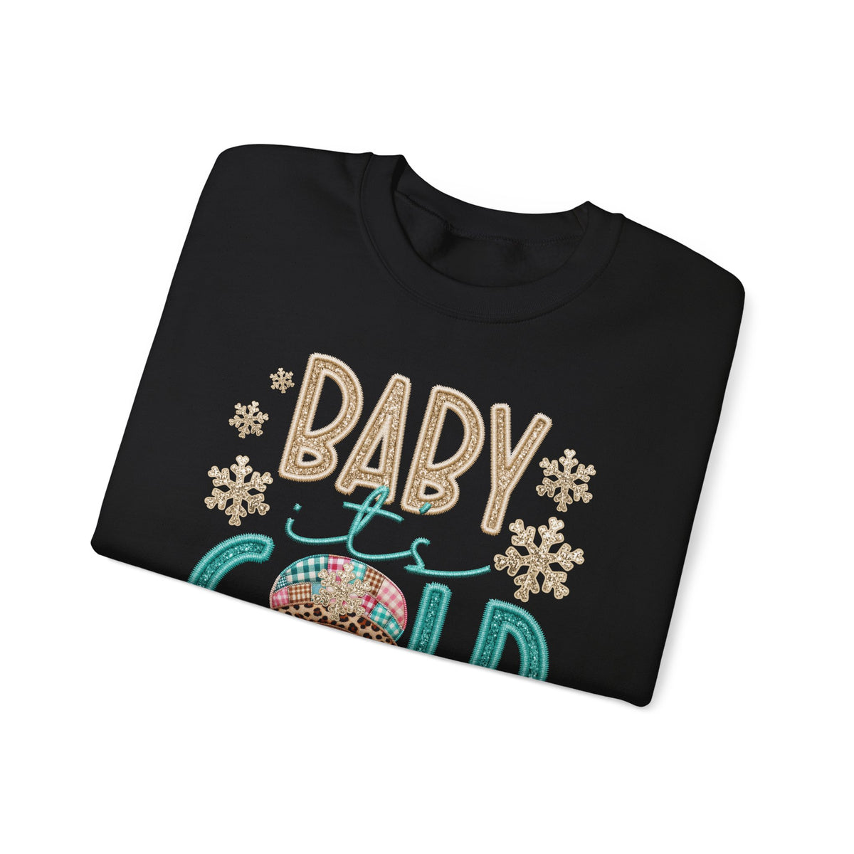 Baby It's Cold Outside Snowman – Gildan Heavy Blend | Trendy Women’s Soft Sweatshirt. Direct to Garment. Printed & Shipped in the USA. Unisex Sizes.