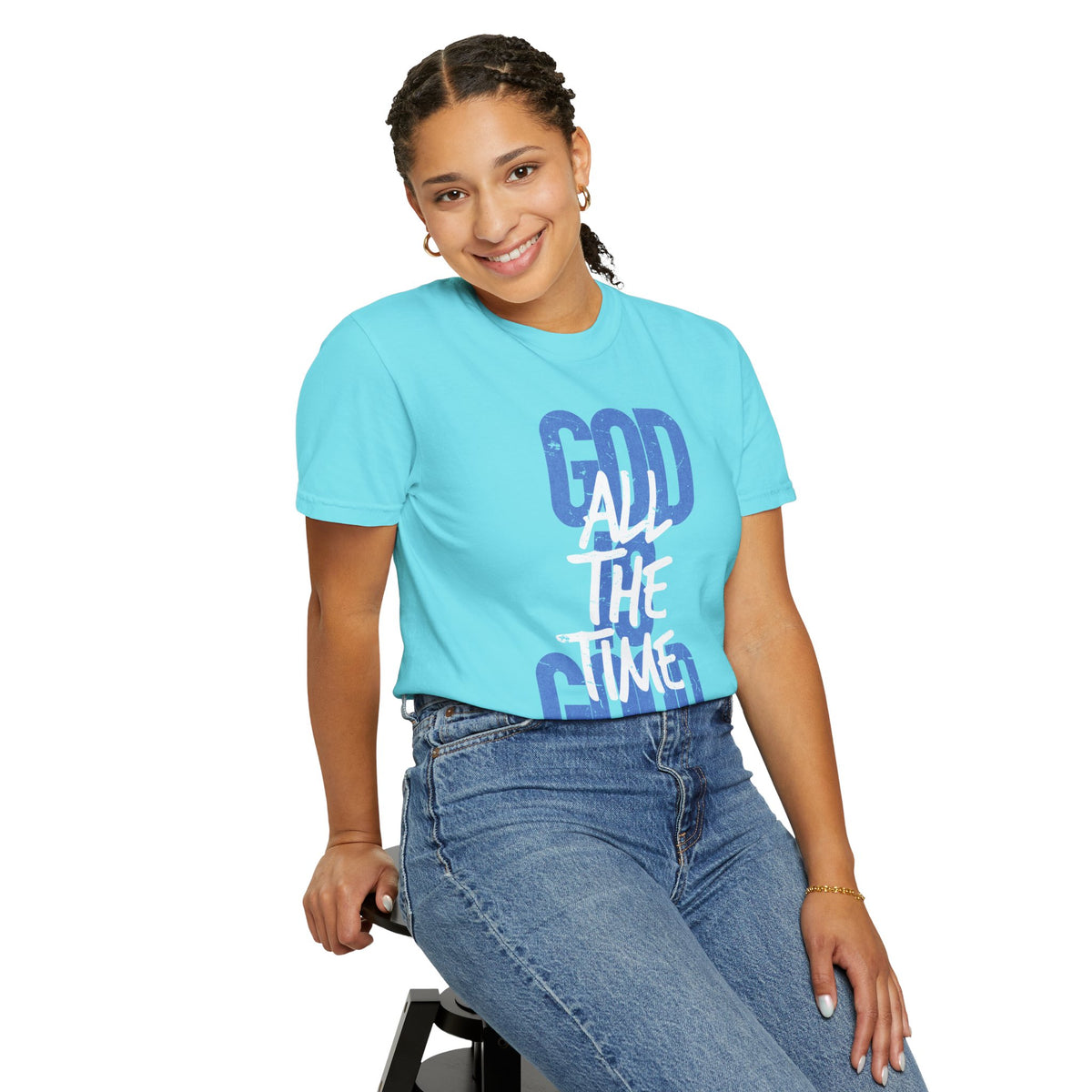 God is Good All The Time - Comfort Colors | Trendy Women's and Men's T-Shirt. Direct to Garment. Printed & Shipped in the USA. Unisex Sizes.