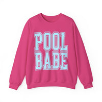 Pool Babe – Gildan Heavy Blend | Trendy Women’s Soft Sweatshirt. Direct to Garment. Printed & Shipped in the USA. Unisex Sizes.