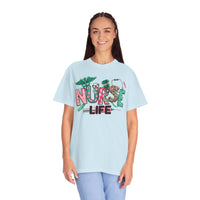 Nurse Life Cute Preppy Healthcare - Comfort Colors | Trendy Women's T-Shirt. Direct to Garment. Printed & Shipped in the USA. Unisex Sizes.